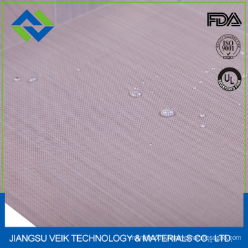 Heat resistant oil resistant, single side PTFE impregnated fiberglass fabric